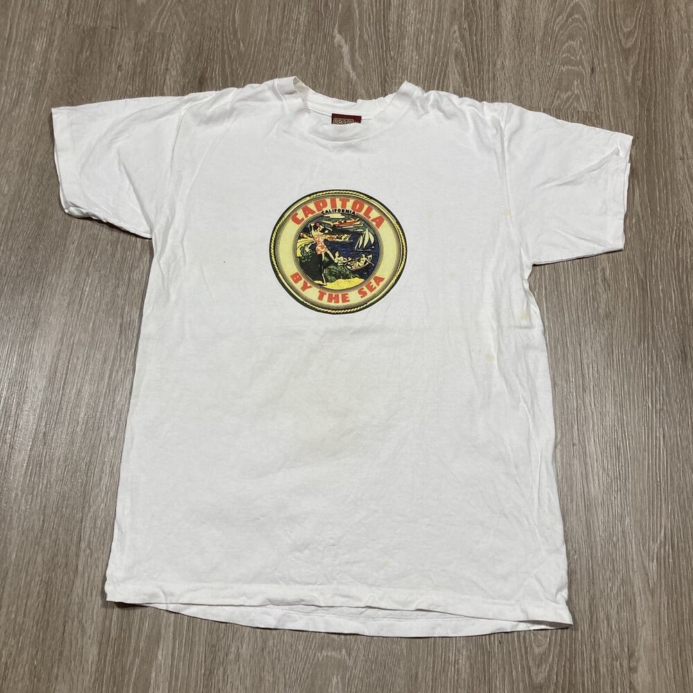 Capitola Shirt M 90s 00s Y2k By The Sea Beach California Tourist Vacation Tee